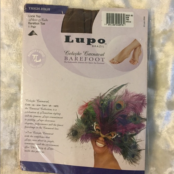 Lupo Toeless Hose Bundle Sheer Nude BRONZE - Picture 4 of 6